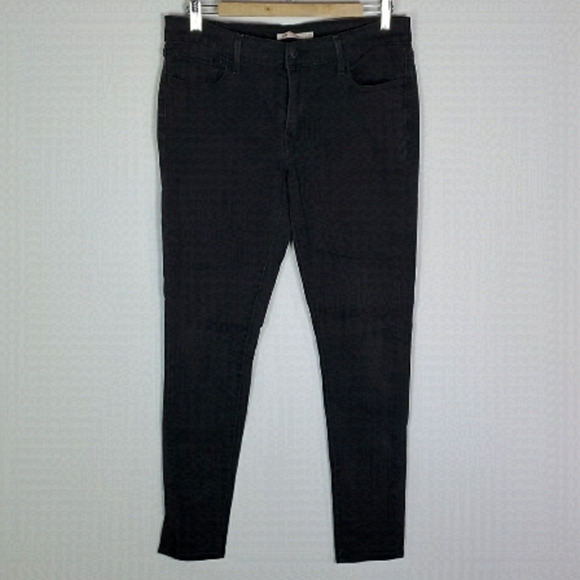 Levi's 711 black 32x30 super skinny jeans - Picture 1 of 8